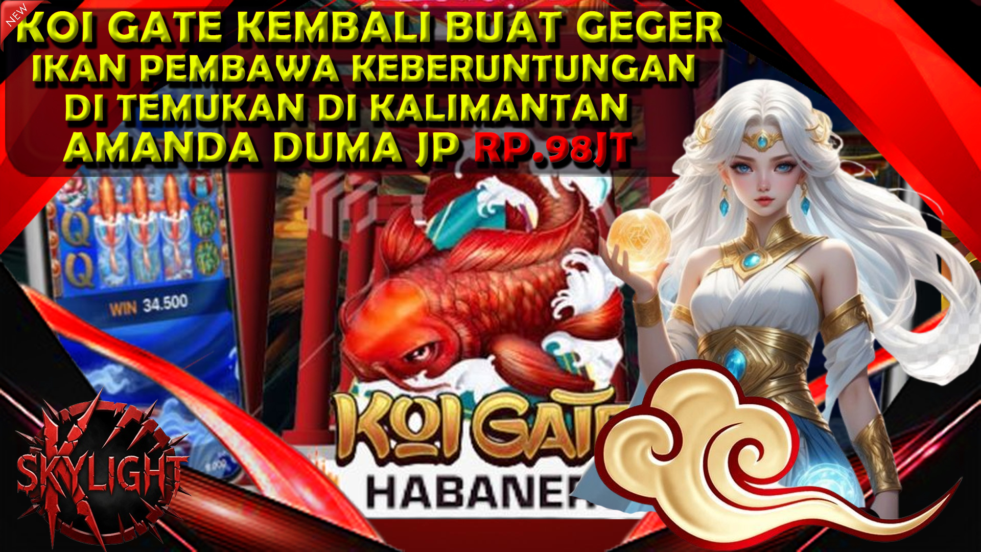 Koi Gate, Si Ikan Keberuntungan Kembali Buat Geger Masyarakat Kalimantan Amanda Duma Raih Jackpot Rp98.000.000