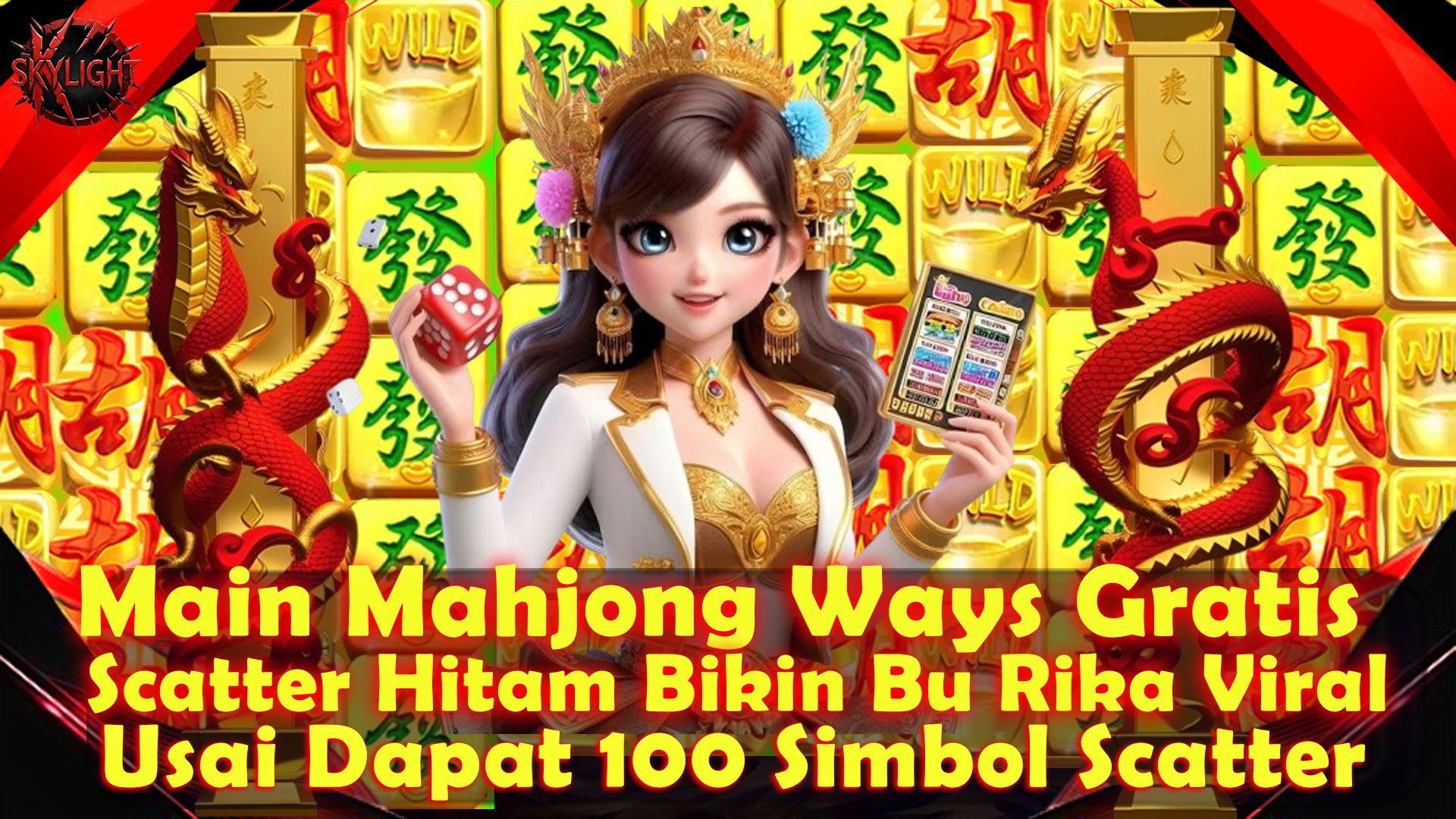 Main Mahjong Ways Gratis, Scatter Hitam Bikin Bu Rika Viral Usai Dapat 100 Simbol Scatter